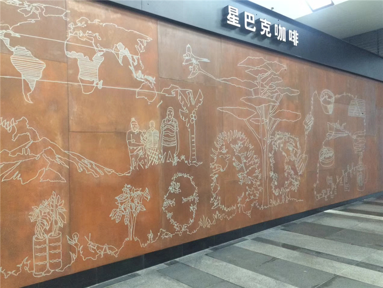 于洪耐候钢幕墙